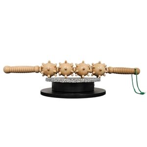 Premium FASCIA CELLULITE ROLLER wood massager tool wand athletic massage body